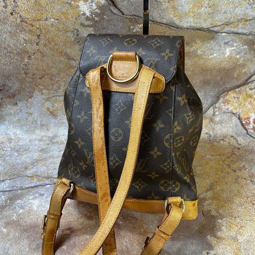 Louis Vuitton Montsouris MM Monogram Canvas Backpack Brown M51137 - Picture 2 of 14
